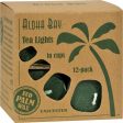 ALOHA BAY - Palm Wax Unscented Tea Lights Green   - 12 x 0.7 oz. Candles For Discount