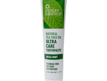 DESERT ESSENCE - Tea Tree Oil Ultra Care Toothpaste Mega Mint - 6.25 oz. (176 g) Discount