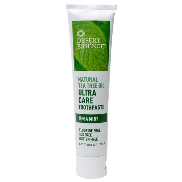 DESERT ESSENCE - Tea Tree Oil Ultra Care Toothpaste Mega Mint - 6.25 oz. (176 g) Discount