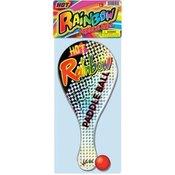 JA-RU - Rainbow Paddle Ball - 1 Pack Cheap