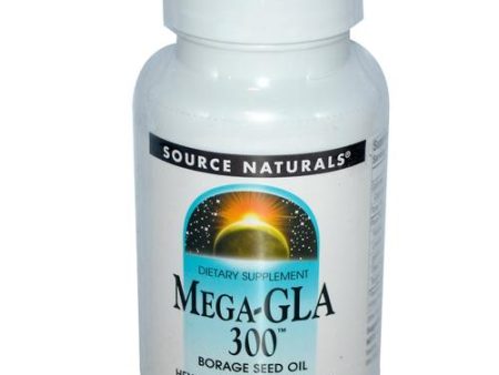 SOURCE NATURALS - Mega-GLA 300 Borage Seed Oil - 60 softgels For Cheap