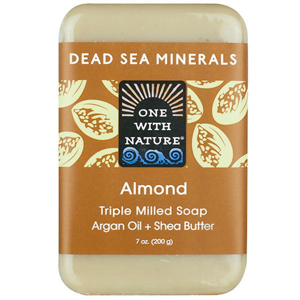 ONE WITH NATURE - Dead Sea Mineral Almond Bar Soap - 7 oz. (200 g) Cheap