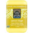 ONE WITH NATURE - Dead Sea Mineral Lemon Sage Bar Soap - 7 oz. (200 g) on Sale