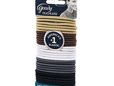 GOODY - Ouchless Braided Elastics Java Bean - 30 Count For Sale